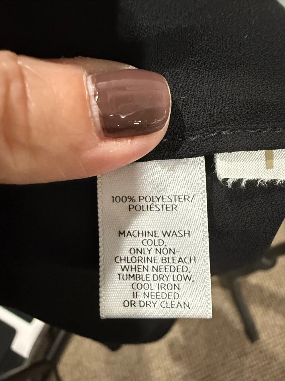 LOFT Black Short-Sleeve Satin-Look Tee